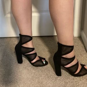 Black high heels